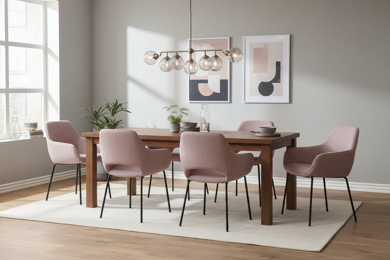 HelloChair HC27 Zasu eetkamerstoel Lodge Blossom vierpoot zwart