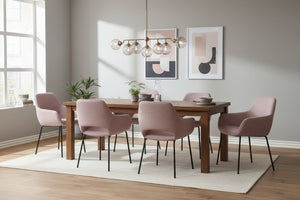 HelloChair HC27 Zasu eetkamerstoel Lodge Blossom vierpoot zwart