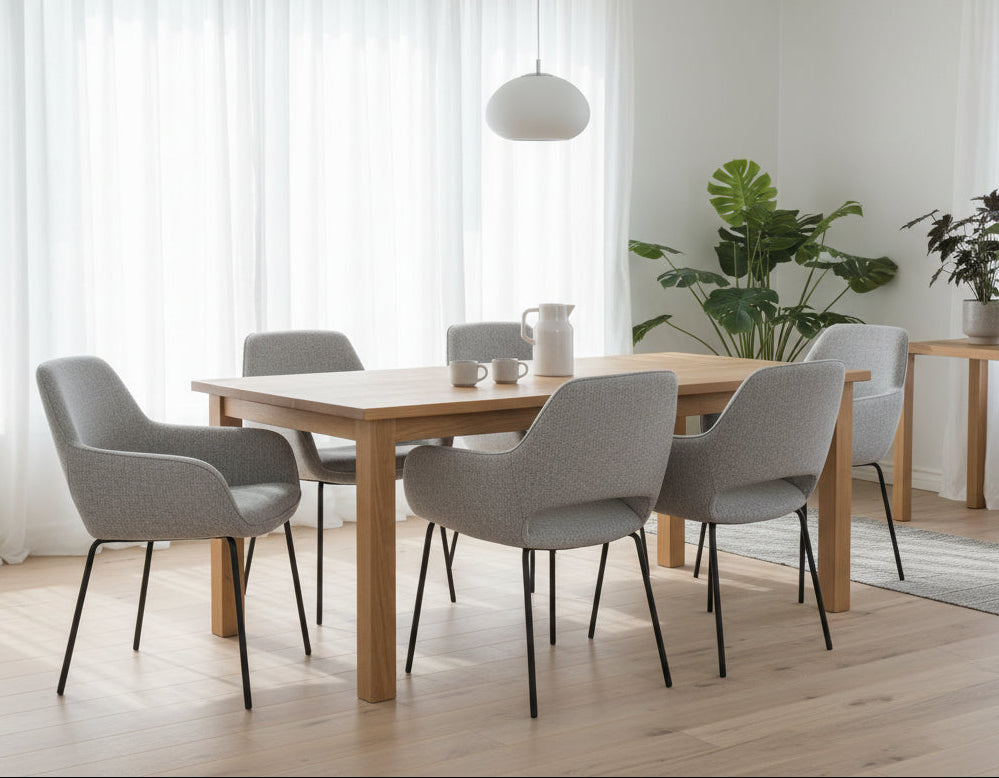 HelloChair HC27 Zasu eetkamerstoel Lodge Clay vierpoot zwart