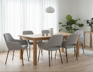 HelloChair HC27 Zasu eetkamerstoel Lodge Clay vierpoot zwart