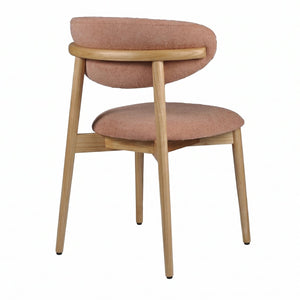 HelloChair HC36 Livi eetkamerstoel Beach Roze hout naturel