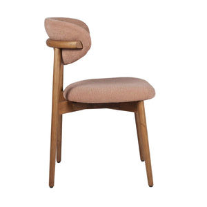 HelloChair HC36 Livi eetkamerstoel Beach Roze hout tabacco