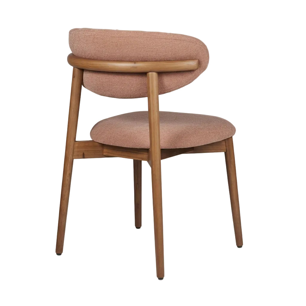 HelloChair HC36 Livi eetkamerstoel Beach Roze hout tabacco