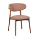 HelloChair HC36 Livi eetkamerstoel Beach Roze hout tabacco