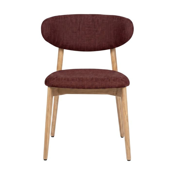 HelloChair HC36 Livi eetkamerstoel Tango Burgundy hout naturel