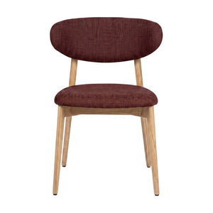 HelloChair HC36 Livi eetkamerstoel Tango Burgundy hout naturel