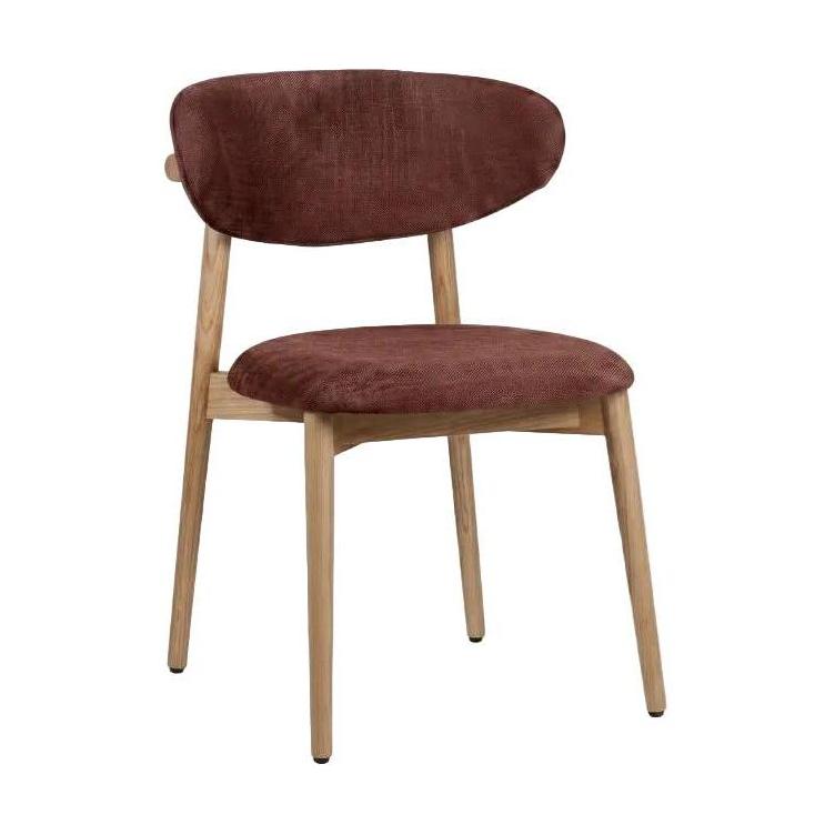 HelloChair HC36 Livi eetkamerstoel Tango Burgundy hout naturel