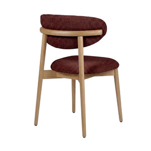 HelloChair HC36 Livi eetkamerstoel Tango Burgundy hout naturel