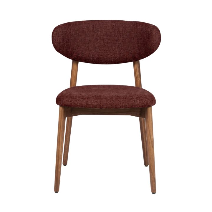 HelloChair HC36 Livi eetkamerstoel Tango Burgundy hout tabacco