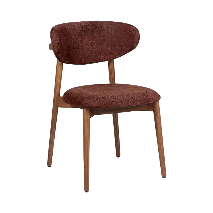 HelloChair HC36 Livi eetkamerstoel Tango Burgundy hout tabacco