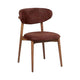 HelloChair HC36 Livi eetkamerstoel Tango Burgundy hout tabacco