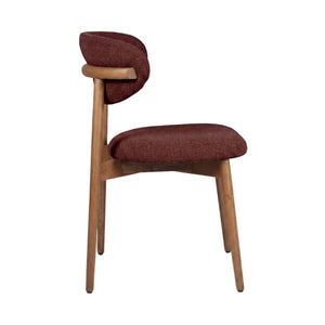 HelloChair HC36 Livi eetkamerstoel Tango Burgundy hout tabacco