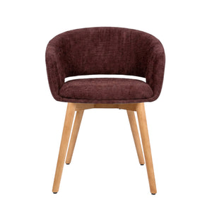 HelloChair HC41 Iloa eetkamerstoel Tango Burgundy vierpoot hout