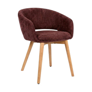 HelloChair HC41 Iloa eetkamerstoel Tango Burgundy vierpoot hout