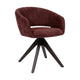 HelloChair HC41 Iloa eetkamerstoel Tango Burgundy spinpoot walnoot