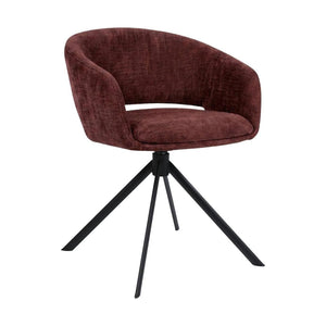HelloChair HC41 Iloa eetkamerstoel Tango Burgundy spinpoot zwart