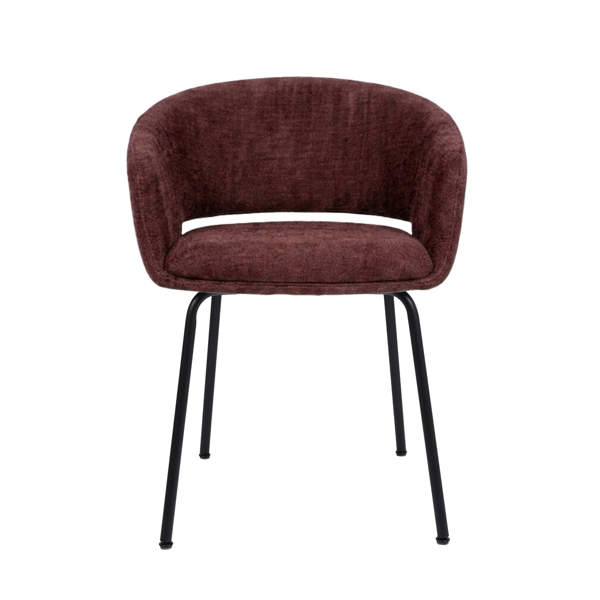 HelloChair HC41 Iloa eetkamerstoel Tango Burgundy vierpoot zwart