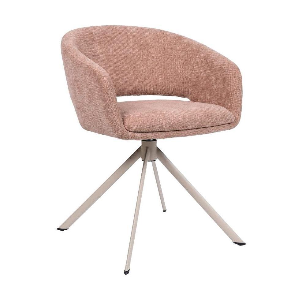 HelloChair HC41 Iloa eetkamerstoel Tango Roze spinpoot beige