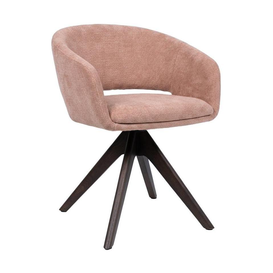 HelloChair HC41 Iloa eetkamerstoel Tango Roze spinpoot walnoot