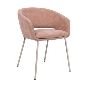 HelloChair HC41 Iloa eetkamerstoel Tango Roze vierpoot beige