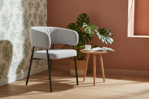 HelloChair Lovi eetkamerstoel JSJ Taupe poot beige