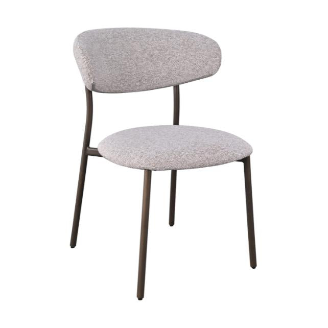HelloChair Miyu eetkamerstoel JSJ Taupe poot dark brown