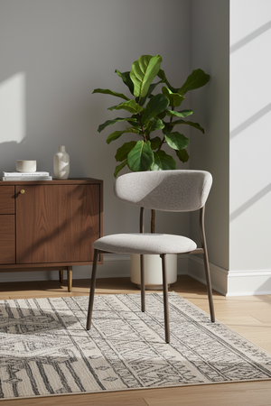 HelloChair Miyu eetkamerstoel Milan Greige poot beige