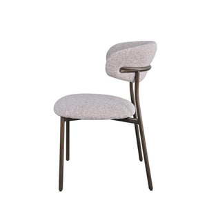 HelloChair Miyu eetkamerstoel JSJ Taupe poot dark brown
