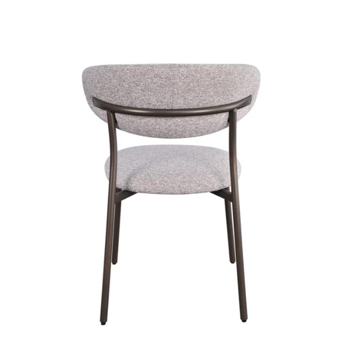 HelloChair Miyu eetkamerstoel JSJ Taupe poot dark brown