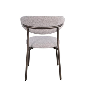 HelloChair Miyu eetkamerstoel JSJ Taupe poot dark brown