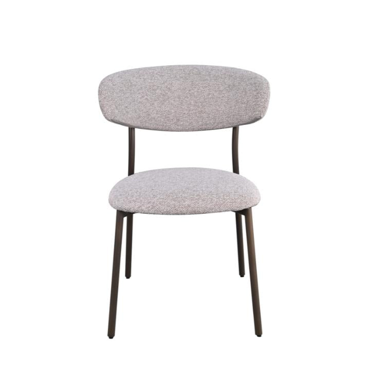 HelloChair Miyu eetkamerstoel JSJ Taupe poot dark brown