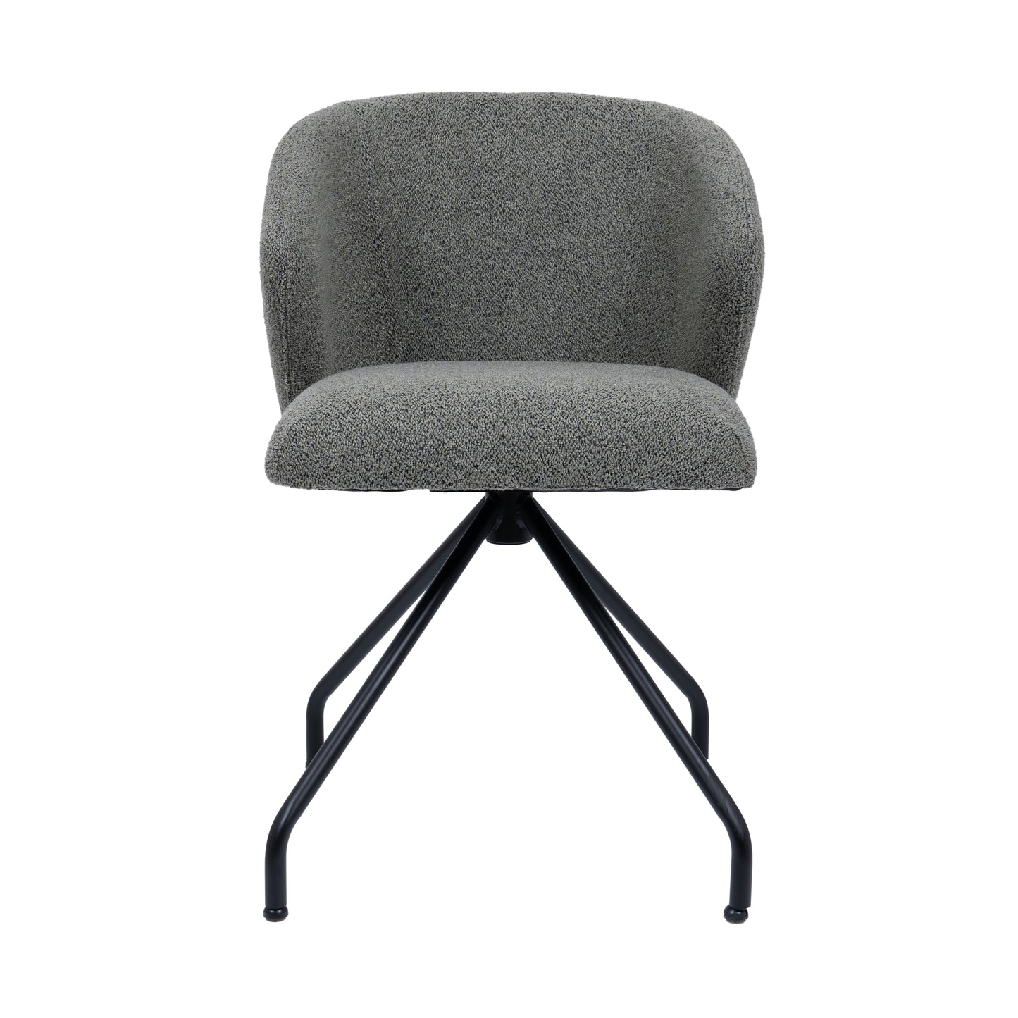 HelloChair HC111 Delfa eetkamerstoel spinpoot rond zwart Alpine Thyme