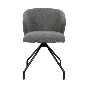 HelloChair HC111 Delfa eetkamerstoel spinpoot rond zwart Alpine Thyme