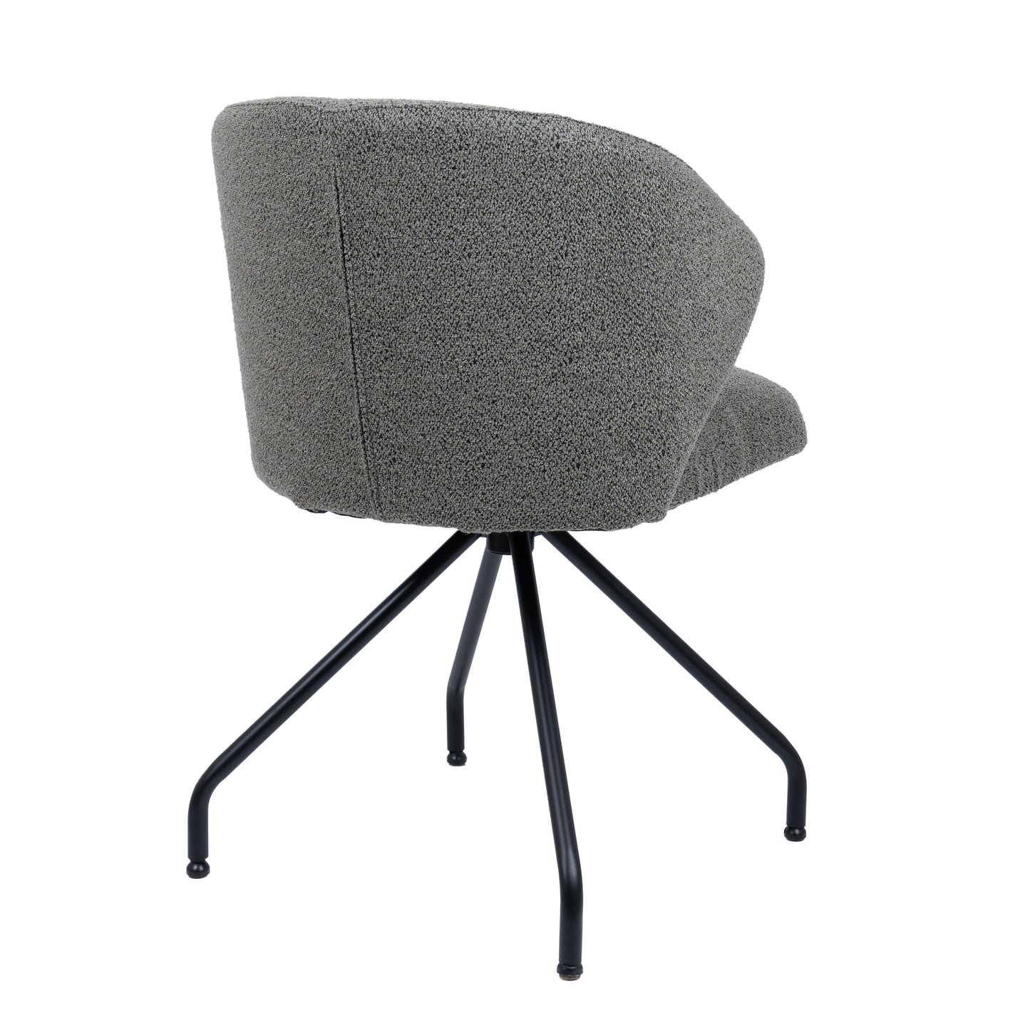 HelloChair HC111 Delfa eetkamerstoel spinpoot rond zwart Alpine Thyme