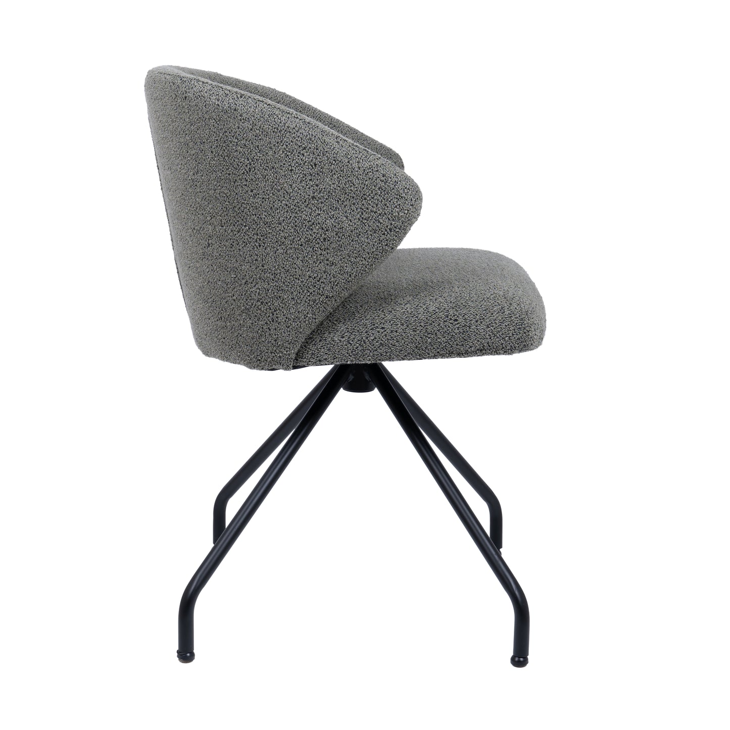 HelloChair HC111 Delfa eetkamerstoel spinpoot rond zwart Alpine Thyme