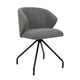 HelloChair HC111 Delfa eetkamerstoel spinpoot rond zwart Alpine Thyme