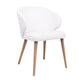 HelloChair HC101 Ot eetkamerstoel Alpine Ivory vierpoot beuken tabacco