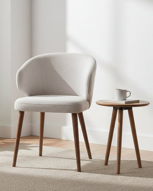 HelloChair HC101 Ot eetkamerstoel Sneak Beige 05 vierpoot beuken coffee