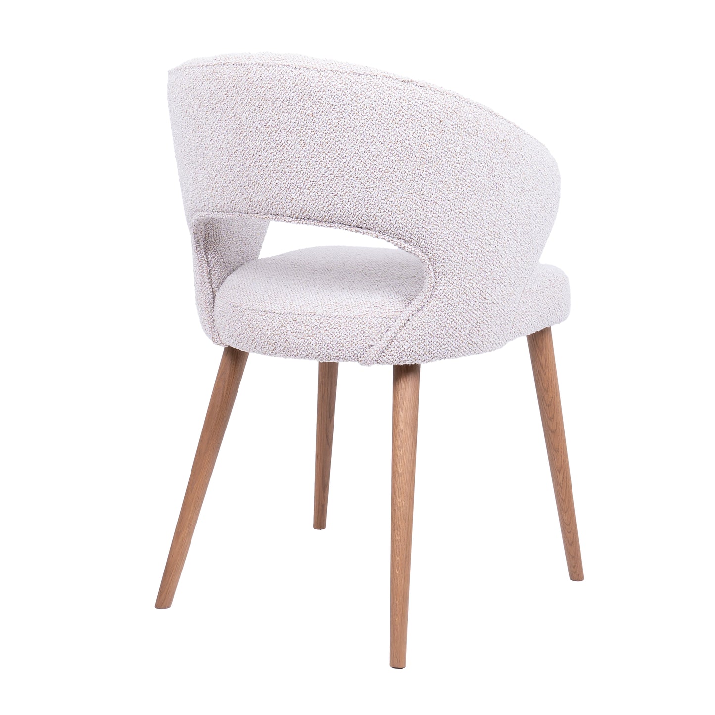 HelloChair HC102 Elix eetkamerstoel vierpoot beukenhout tabacco Cosmo Nude