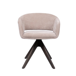 HelloChair HC41 Iloa eetkamerstoel Tango Zand spinpoot walnoot
