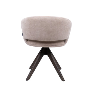 HelloChair HC41 Iloa eetkamerstoel Tango Zand spinpoot walnoot