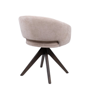 HelloChair HC41 Iloa eetkamerstoel Tango Zand spinpoot walnoot