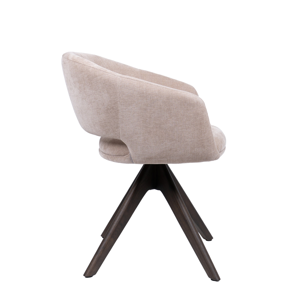HelloChair HC41 Iloa eetkamerstoel Tango Zand spinpoot walnoot
