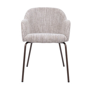 HelloChair HC112 Lynes eetkamerstoel vierpoot mocca Baltimore Toffee