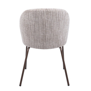 HelloChair HC112 Lynes eetkamerstoel vierpoot mocca Baltimore Toffee