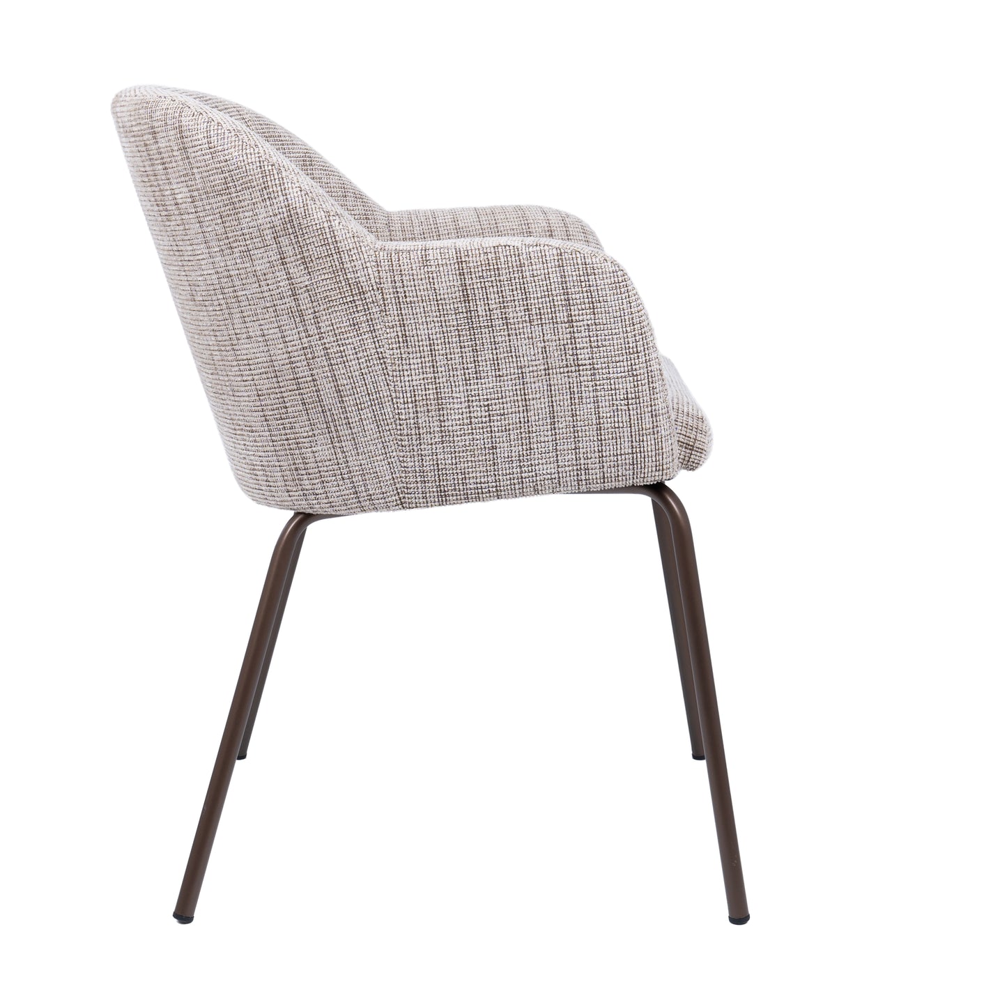 HelloChair HC112 Lynes eetkamerstoel vierpoot mocca Baltimore Toffee