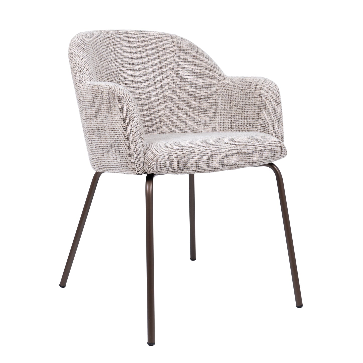 HelloChair HC112 Lynes eetkamerstoel vierpoot mocca Baltimore Toffee