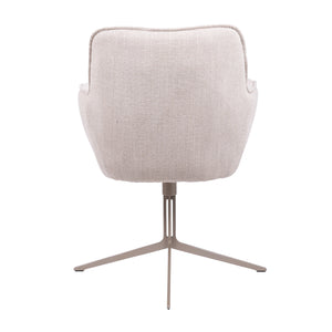 HelloChair HC114 Nomé eetkamerstoel spinpoot laag sunstone metallic Silent Natural