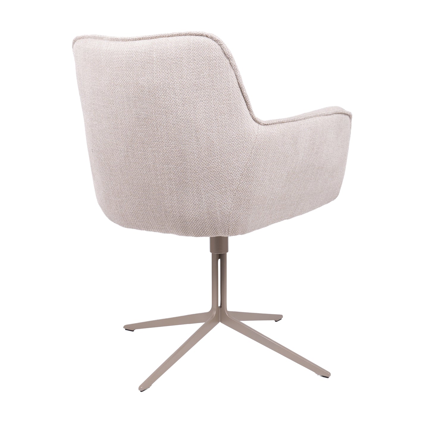 HelloChair HC114 Nomé eetkamerstoel spinpoot laag sunstone metallic Silent Natural