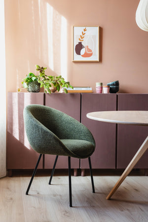 HelloChair HC18 Silven eetkamerstoel vierpoot beige Amber Beige